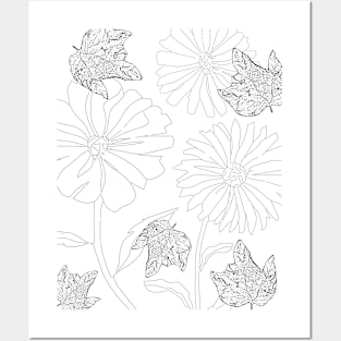 plant pattern dots Posters and Art